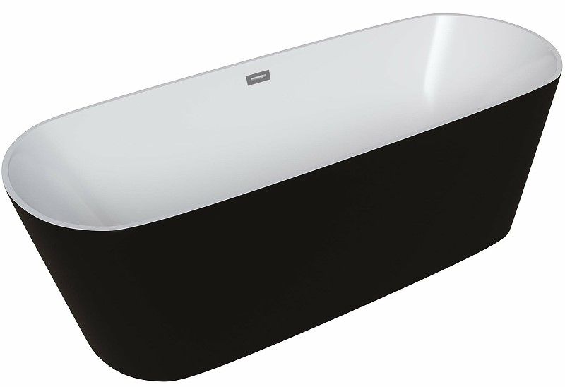 Акриловая ванна Grossman GR-2701B 150x70см чёрный