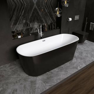 Акриловая ванна Grossman GR-2701B 150x70см чёрный