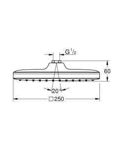 Верхний душ GROHE Tempesta 26681000 хром