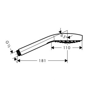 Душевая лейка Hansgrohe Croma Select E 1jet 26814140