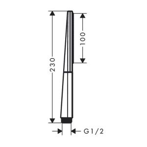 Душевая лейка Hansgrohe Rainfinity Baton 100 1jet 26866140