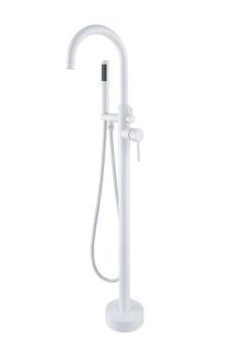 Смеситель для ванны/душа Orange Steel M99-336w напольный, белый Смеситель для ванны/душа Orange Steel M99-336w напольный, белый