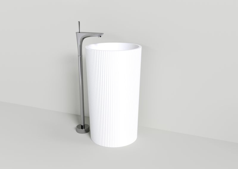 Напольная раковина NT Bagno Bravo NT703 50см белый матовый