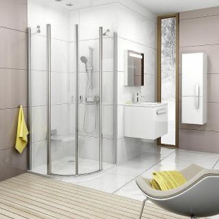 Душевой уголок Ravak Chrome CSKK4-90 3Q170C00Z1 90x90 см профиль хром стекло Transparent