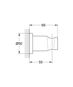 Держатель ручного душа Grohe Rainshower 27074GN0 золото