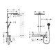Душевая система Hansgrohe Rainmaker Select 460 2jet Showerpipe 27109400