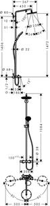 Душевая стойка Hansgrohe Raindance Select Showerpipe 27117000 с термостатом