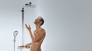 Душевая стойка Hansgrohe Raindance Select Showerpipe E300 2 jet 27126000 с термостатом