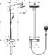 Душевая стойка Hansgrohe Raindance Select Showerpipe E300 2 jet 27126000 с термостатом
