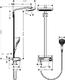 Душевая стойка Hansgrohe Raindance Select Showerpipe E300 3 jet 27127400 с термостатом
