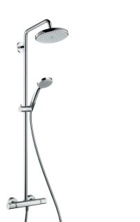 Душевая стойка Hansgrohe Croma 220 Showerpipe 27185000 с термостатом Душевая стойка Hansgrohe Croma 220 Showerpipe 27185000 с термостатом