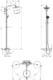 Душевая стойка Hansgrohe Croma 220 Showerpipe 27223000 с термостатом