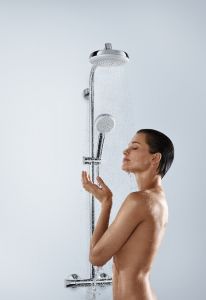 Душевая стойка Hansgrohe Crometta 160 1 Jet Showerpipe 27264400 с термостатом