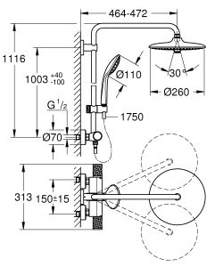 Душевая система Grohe Euphoria 27296003 хром
