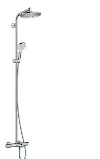 Душевая стойка Hansgrohe Crometta S 240 1jet Showerpipe 27320000 с термостатом Душевая стойка Hansgrohe Crometta S 240 1jet Showerpipe 27320000 с термостатом