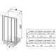 Душевая дверь Ravak Supernova ASDP3-80 00V40102Z1 80 см профиль белый стекло Transparent