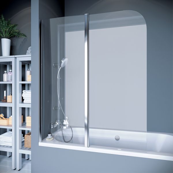Шторка для ванны Koller Pool Waterfall Line QP95(left) chrome,clear Шторка для ванны Koller Pool Waterfall Line QP95(left) chrome,clear