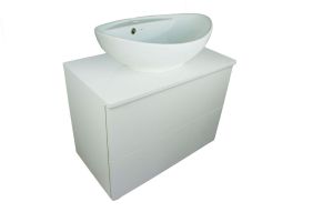 Тумба с раковиной Orange Otto Ot-75TuMDF+G60 белый