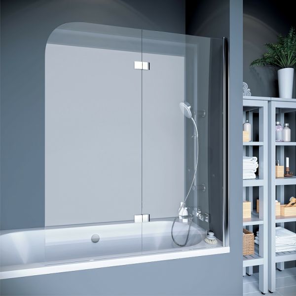 Шторка для ванны Koller Pool Waterfall Line QP97(left) chrome,grape Шторка для ванны Koller Pool Waterfall Line QP97(left) chrome,grape