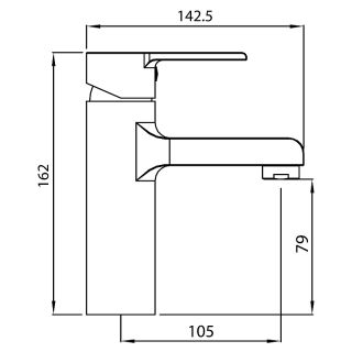 Смеситель для раковины Koller Pool Kvadro Arc KA0200 Смеситель для раковины Koller Pool Kvadro Arc KA0200