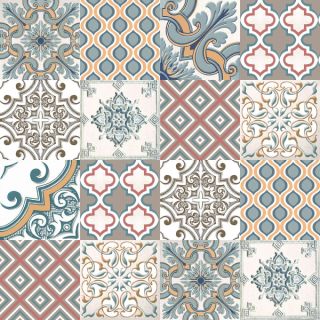 Плитка Azori 505793002 напольная ECLIPSE ORNAMENT 42х42 (1,23м2/63,96м2)