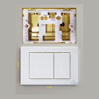 Кнопка смыва Grocenberg KP3080W белый
