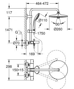 Душевая система Grohe Euphoria 27475001 хром