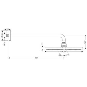 Верхний душ Hansgrohe Raindance 27492000