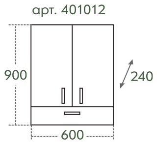 Шкаф СанТа Стандарт 401012 60см белый Шкаф СанТа Стандарт 401012 60см белый
