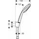 Душевая лейка Hansgrohe Croma 100 Multi/Porter'S 27595000