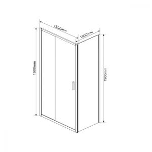 Душевой уголок Vincea Garda VSR-1G1015CH 150 x 100 см