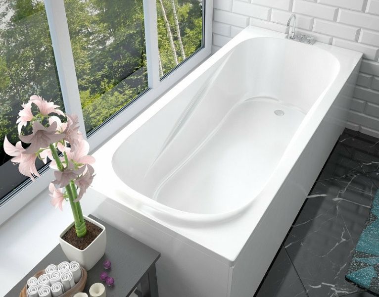 Ванна из литьевого мрамора Эстет Alfa silk ФР-00014392 170x75см белый матовый