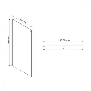 Душевой уголок Vincea Como VSR-1C8012CL 120x80 см