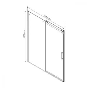 Душевой уголок Vincea Como VSR-1C1014CL 140x100 см