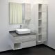 Тумба COMFORTY Прага-90 00-00014424, с графитовой столешницей с раковиной Comforty T-Y9378