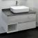Тумба COMFORTY Прага-90 00-00014424, с графитовой столешницей с раковиной Comforty T-Y9378