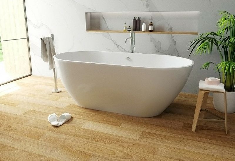 Ванна из литьевого мрамора Эстет Майами ФР-00003615 168x79см белый