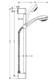 Душевой гарнитур Hansgrohe Crometta 1jet/Unica'С 27728000 650 мм