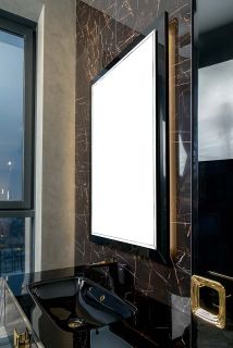 Зеркало с подсветкой Armadi Art Dolce 567-B 70 см чёрный глянец Зеркало с подсветкой Armadi Art Dolce 567-B 70 см чёрный глянец