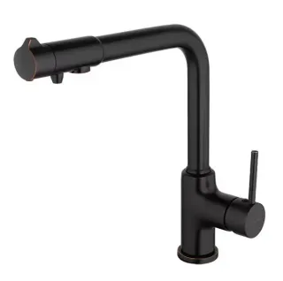 Смесители для кухни Gappo G4390-10 с подключением под фильтр чёрный Смесители для кухни Gappo G4390-10 с подключением под фильтр чёрный