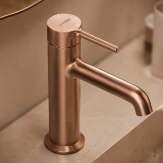 Смеситель для раковины WasserKRAFT Rhein 9903BRG розовое золото матовое