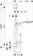 Душевой гарнитур Hansgrohe Raindance Select 150 3jеt 27803400 штанга 900 мм