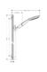 Душевой гарнитур Hansgrohe PuraVida 150 3jet 27853000 штанга 900 мм