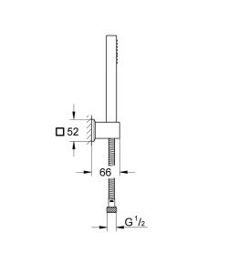 Лейка для душа Grohe Euphoria Cube 27889000 хром
