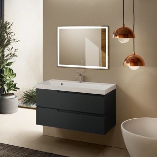 Тумба под раковину AQUAme S3 AQM900310GM 100 см антрацит