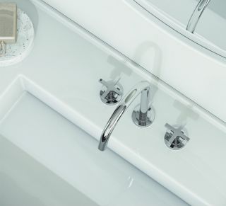 Смеситель для раковины Kludi Nova Fonte Classic на три отверстия хром 201430520 Смеситель для раковины Kludi Nova Fonte Classic на три отверстия хром 201430520