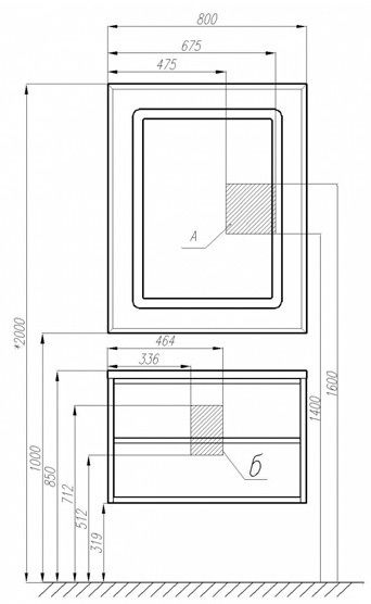 Зеркало Акватон Римини 100см 1A136902RN010