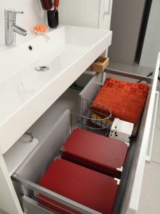 Тумба под раковину Акватон Мадрид М 100см белый 1A126901MA010