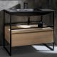 Раковина Boheme Vallessi 838-120-2-A 120х46 см черная