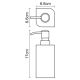 Wasserkraft Elba K-2799 Дозатор для жидкого мыла 290 ml Wasserkraft Elba K-2799 Дозатор для жидкого мыла 290 ml